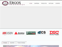 Tablet Screenshot of ergosseguranca.com.br